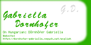 gabriella dornhofer business card
