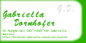 gabriella dornhofer business card